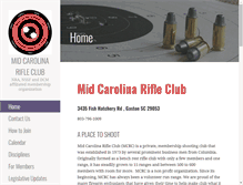 Tablet Screenshot of midcarolinarifleclub.com